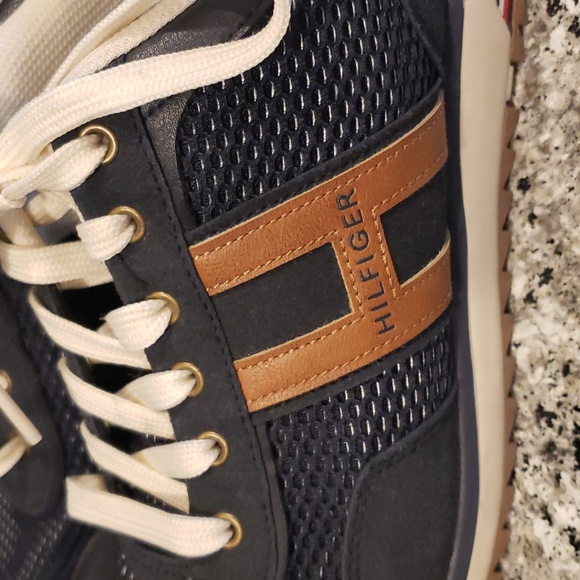 Tommy Hilfiger Navy & Brown Sneakers - Picture 3 of 7